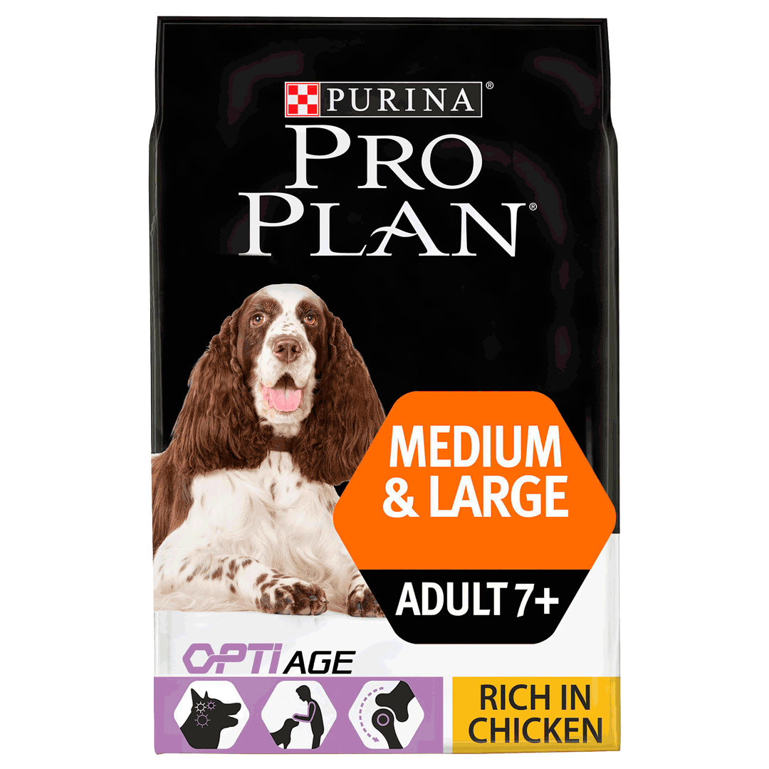PRO PLAN Medium and Large Adult 7+ OPTIAGE Chicken Dry Dog Food