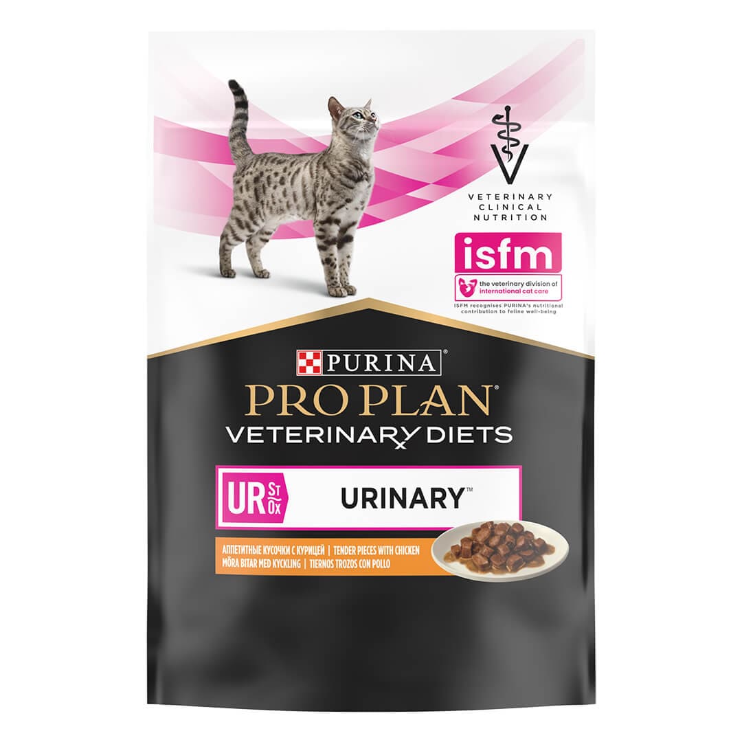 PURINA® PRO PLAN® VETERINARY DIETS UR St/Ox Urinary™ with chicken, Wet Cat Food Pouch