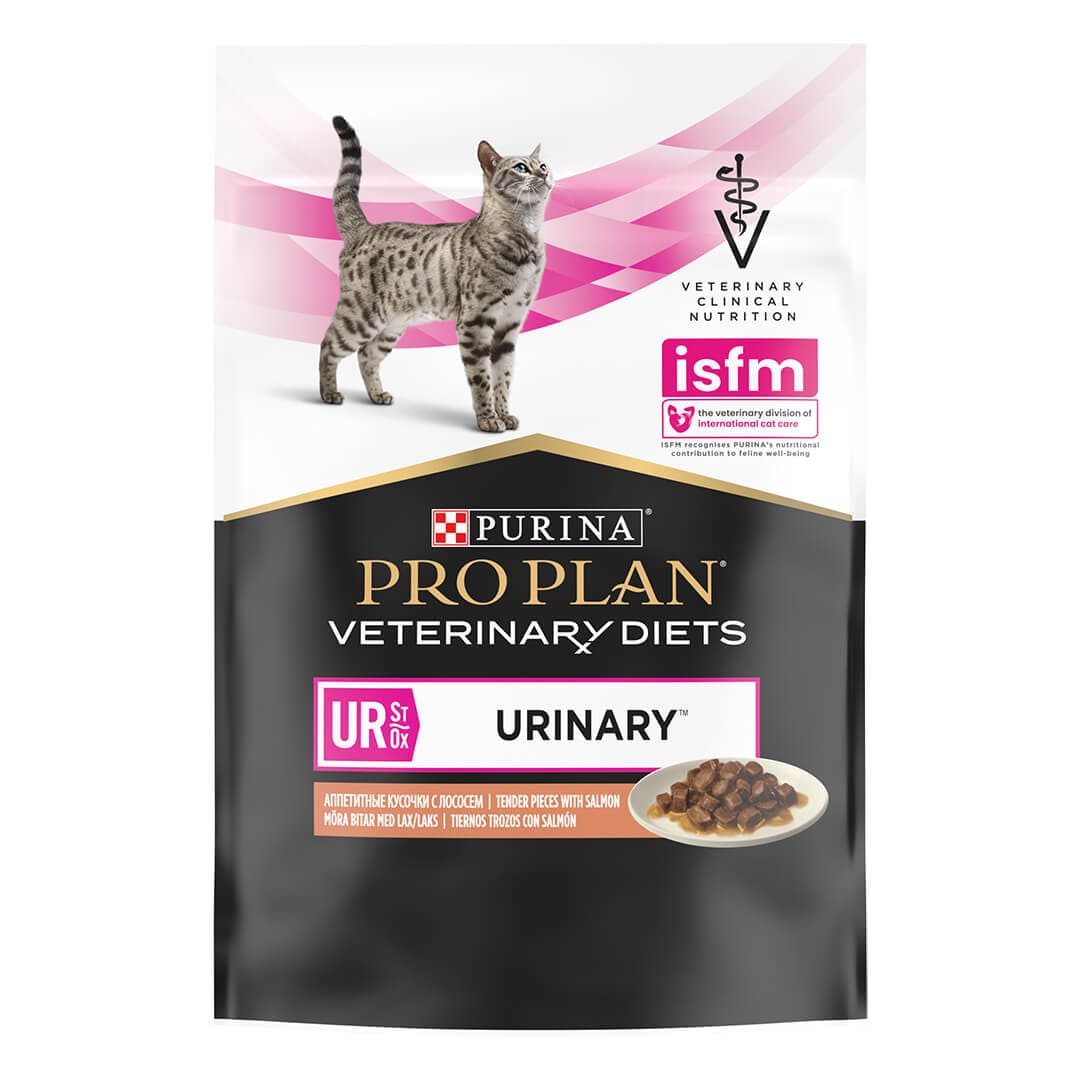 PURINA® PRO PLAN® VETERINARY DIETS UR St/Ox Urinary™ with Salmon, Wet Cat Food Pouch