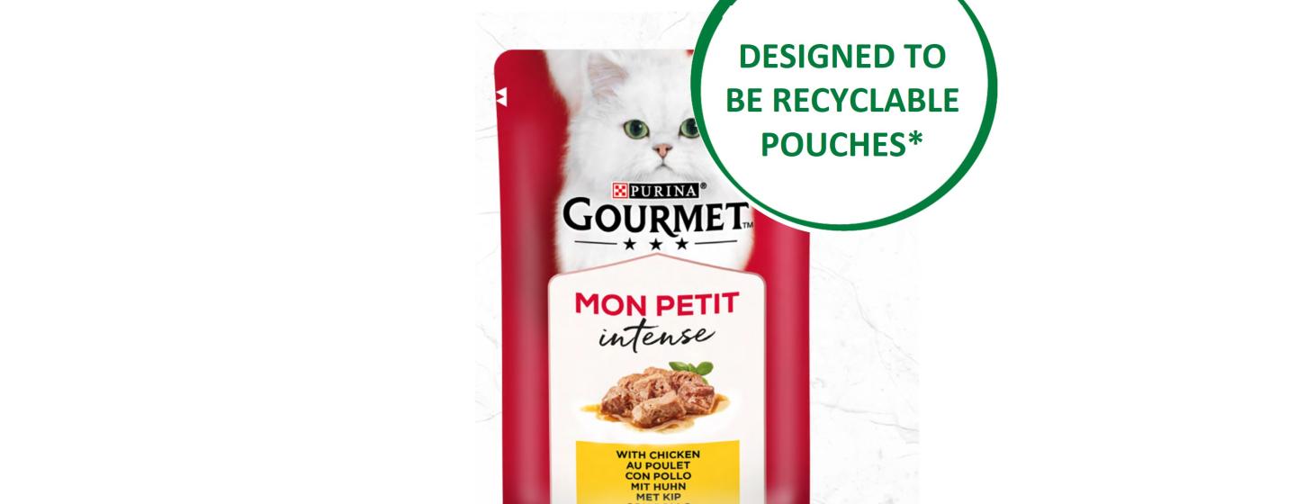 Purina Gourmet first "designed to be recyclable" packaging