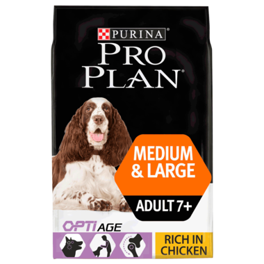 PRO PLAN Medium and Large Adult 7+ OPTIAGE Chicken Dry Dog Food