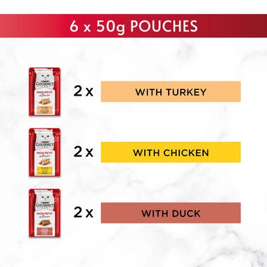 GOURMET™ Mon Petit Intense Meat Variety (Turkey, Duck and Chicken) Wet Cat Food