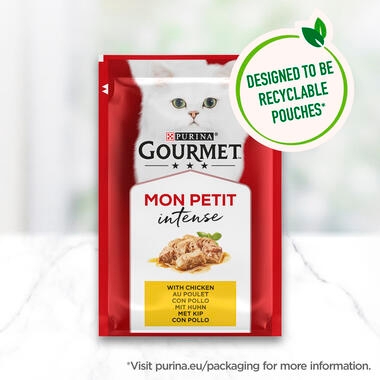 GOURMET™ Mon Petit Intense Meat Variety (Turkey, Duck and Chicken) Wet Cat Food