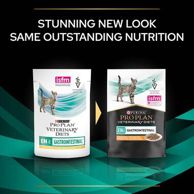PURINA® PRO PLAN® VETERINARY DIETS EN St/Ox Gastrointestinal™ with salmon, Wet Cat Food Pouch