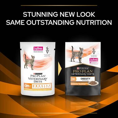 PURINA® PRO PLAN® VETERINARY DIETS OM St/Ox Obesity Management™ with chicken, Wet Cat Food Pouch