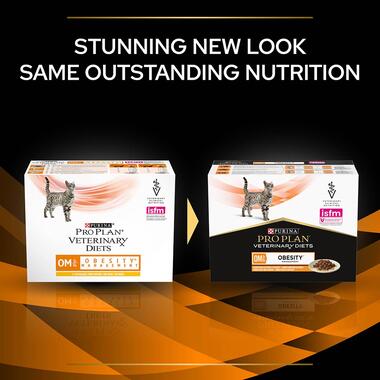 PURINA® PRO PLAN® VETERINARY DIETS OM St/Ox Obesity Management™ with chicken, Wet Cat Food Pouch