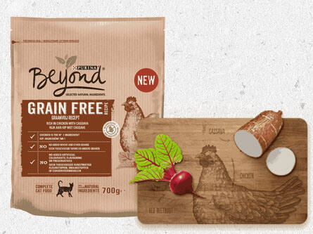 Beyond grain free cat food packaging