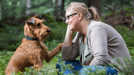 Woman with a dog