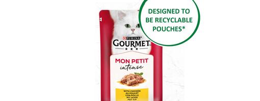 Purina Gourmet first "designed to be recyclable" packaging