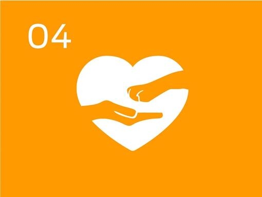Infographic pet paw inside a heart